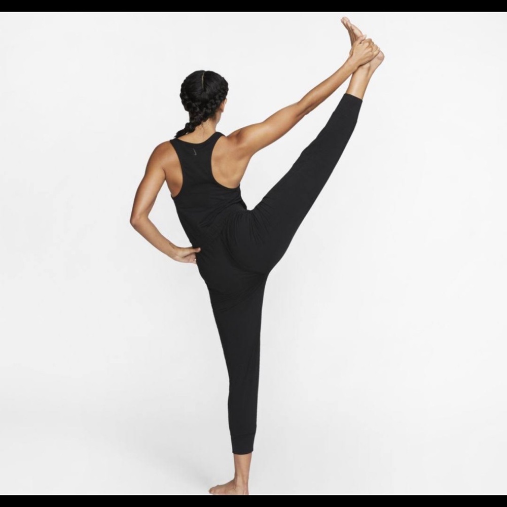 NWOT Nike BURGUNDY Yoga Jumpsuit